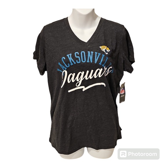 Jacksonville Women Black Nfl Football Team Apparel Jaguars T-Shirt Size 2xl - Picture 2 of 11
